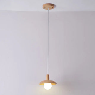 ZOWALA - Scandinavian Disc Wood Dining Room 3-Light Pendant Light Image - 5
