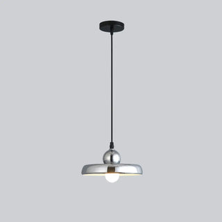 ZOWALA - Scandinavian Round Iron Dining Room Red Pendant Light Image - 15
