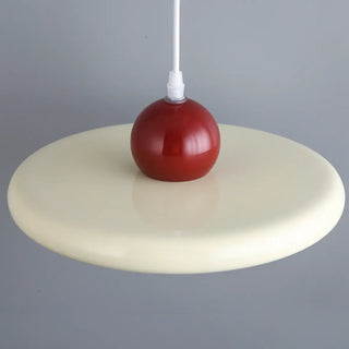 ZOWALA - Scandinavian Round Iron Dining Room Red Pendant Light Image - 17