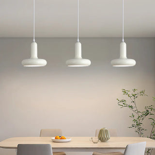 ZOWALA - Scandinavian Round Iron Dining Room Red Pendant Light Image - 7