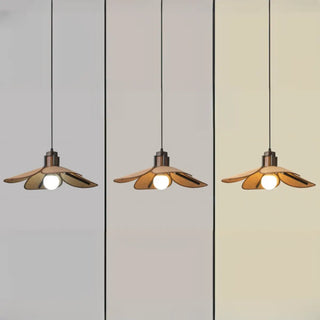 Scandinavian Modern Flower-Shaped Fabric Pendant Light Zawala Image - 10