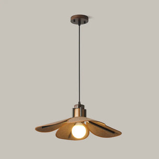 Scandinavian Modern Flower-Shaped Fabric Pendant Light Zawala Image - 4