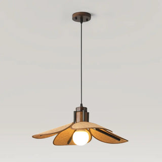 Scandinavian Modern Flower-Shaped Fabric Pendant Light Zawala Image - 7