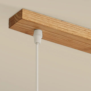 ZOWALA - Scandinavian Flower Wood Dining Room White Pendant Light Image - 15