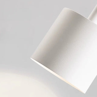ZOWALA - Scandinavian Cylinder Iron Bedroom White Pendant Light Image - 15