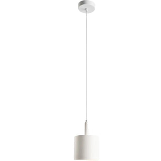 ZOWALA - Scandinavian Cylinder Iron Bedroom White Pendant Light Image - 9