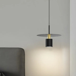 ZOWALA - Scandinavian Cone Iron Bedroom White Pendant Light Image - 11