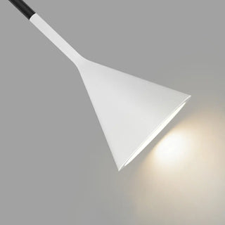 ZOWALA - Scandinavian Cone Iron Bedroom White Pendant Light Image - 7