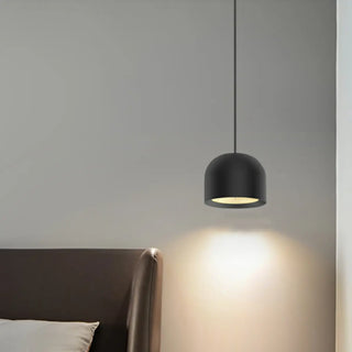 ZOWALA - Scandinavian Cone Iron Bedroom White Pendant Light Image - 9