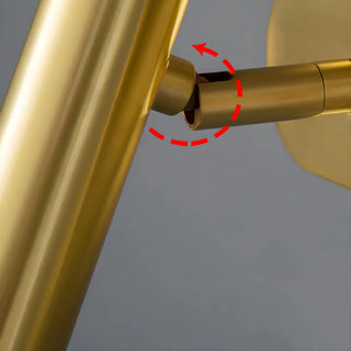 Creative Brass Sculptural Cylinder Reading Wall Lamp Zawala Image - 4