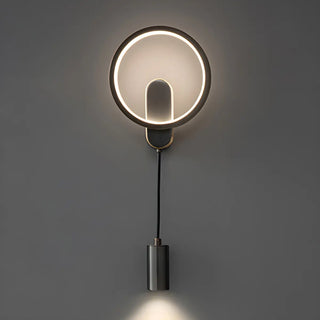 Silica Gel Circular Gold Reading Wall Light Fixture Zawala Image - 11