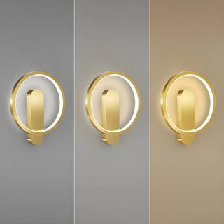 Silica Gel Circular Gold Reading Wall Light Fixture Zawala Image - 14