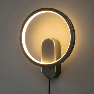 Silica Gel Circular Gold Reading Wall Light Fixture Zawala Image - 15