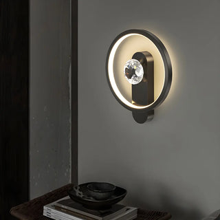 Silica Gel Circular Gold Reading Wall Light Fixture Zawala Image - 4