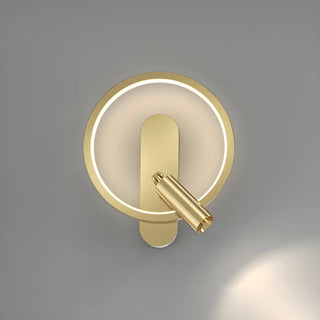 Silica Gel Circular Gold Reading Wall Light Fixture Zawala Image - 6