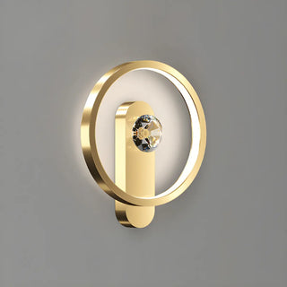 Silica Gel Circular Gold Reading Wall Light Fixture Zawala Image - 7
