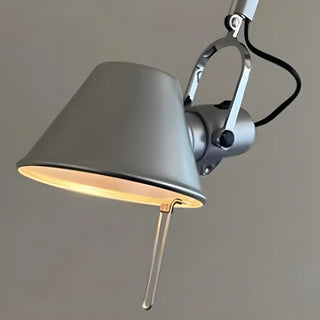 ZOWALA - Contemporary Swing Arm Adjustable Aluminum Silver Wall Light Image - 8