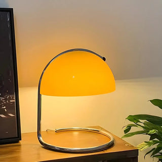 Simple Semicircle  Bedroom Dome Glass Small Table Lamp Zawala Image - 1
