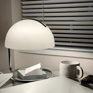 Simple Semicircle  Bedroom Dome Glass Small Table Lamp Zawala Image - 2