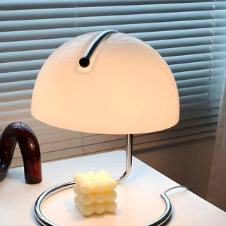 Simple Semicircle  Bedroom Dome Glass Small Table Lamp Zawala Image - 4