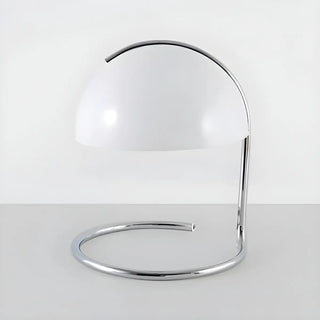 Bedroom Simple Glass Dome Shade Metal Curved Table Lamp Zawala Image - 11