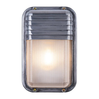 ZOWALA - Silver Simple Geometric Chrome Outdoor Glass Wall Light Image - 8