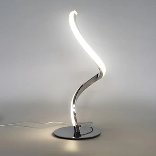 Minimalist Spiral Strip Modern LED Metal Table Lamp Zawala Image - 6