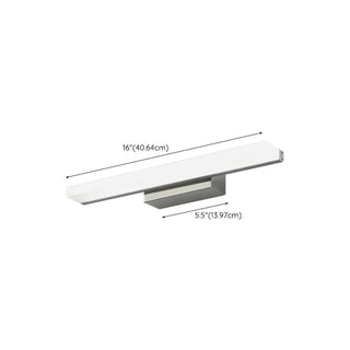 ZOWALA - Modern Rectangular LED Bathroom Vanity Mirror Light #size