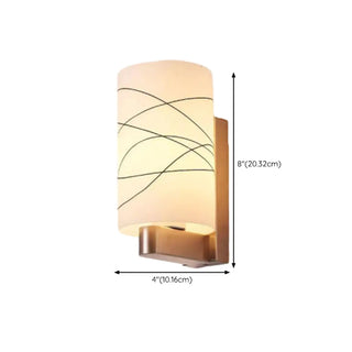 Mini Simple White Cylinder Metal Wall Sconce Light Zawala Image - 14