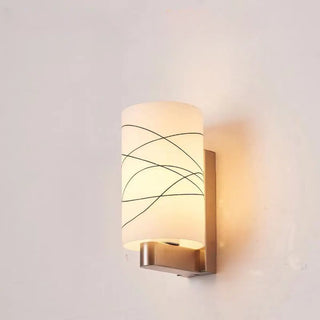 Mini Simple White Cylinder Metal Wall Sconce Light Zawala Image - 7