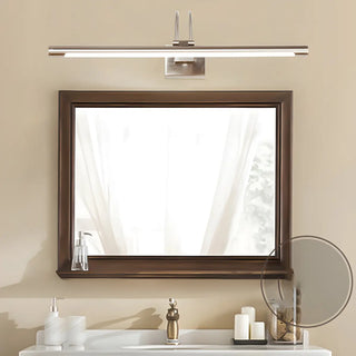 ZOWALA - Modern Stylish Silver Linear LED Metallic Vanity Light Image - 4