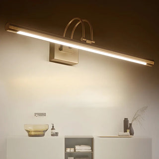 ZOWALA - Modern Stylish Silver Linear LED Metallic Vanity Light Image - 5