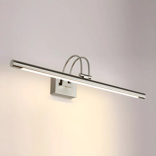 ZOWALA - Modern Stylish Silver Linear LED Metallic Vanity Light Image - 6