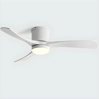 ZOWALA - Simple 3-Blade Flush Mount Fan with Light Image - 6