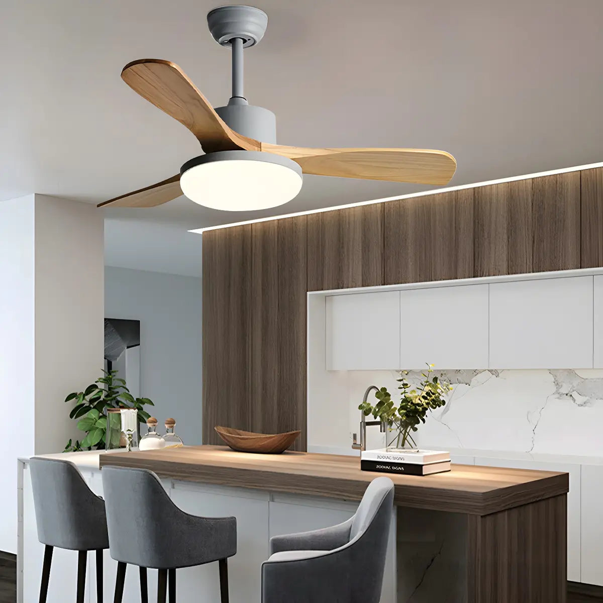 3 blade ceiling fan for kitchen