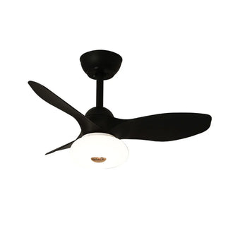 ZOWALA - Simple 3 Blade White Flush Mount Fan Light Image - 15