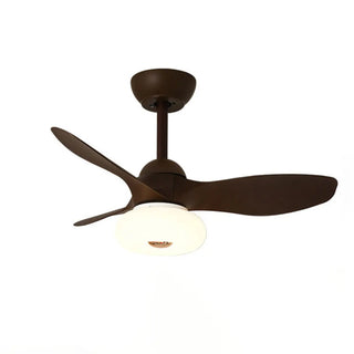 ZOWALA - Simple 3 Blade White Flush Mount Fan Light Image - 19