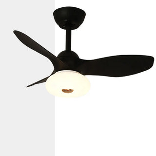 ZOWALA - Simple 3 Blade White Flush Mount Fan Light Image - 21