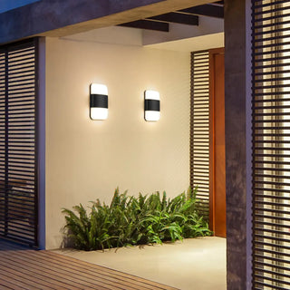 ZOWALA - Black Simple Arch Geometric LED Wall Light Warm Light Image - 1