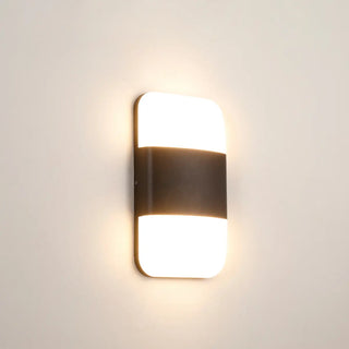 ZOWALA - Black Simple Arch Geometric LED Wall Light Warm Light Image - 10