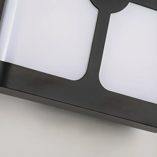 ZOWALA - Black Simple Arch Geometric LED Wall Light Warm Light Image - 12