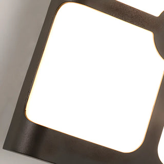 ZOWALA - Black Simple Arch Geometric LED Wall Light Warm Light Image - 13