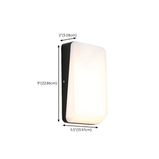 ZOWALA - Black Simple Arch Geometric LED Wall Light Warm Light Image - 16