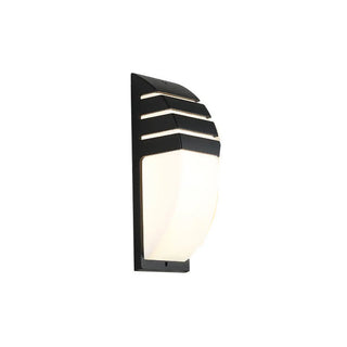 ZOWALA - Black Simple Arch Geometric LED Wall Light Warm Light Image - 5
