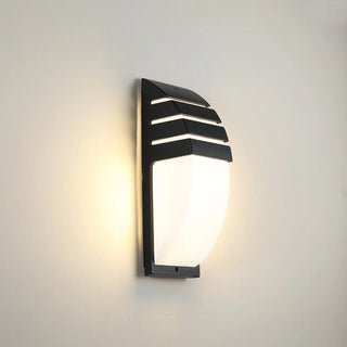 ZOWALA - Black Simple Arch Geometric LED Wall Light Warm Light Image - 6