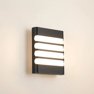 ZOWALA - Black Simple Arch Geometric LED Wall Light Warm Light Image - 8
