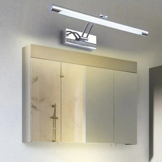 Simple Adjustable Chrome LED Bathroom Vanity Light Zawala Image - 1