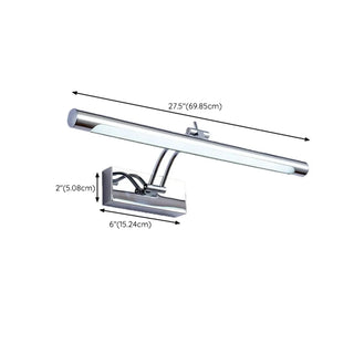 Simple Adjustable Chrome LED Bathroom Vanity Light Zawala Image - 12