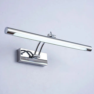 Simple Adjustable Chrome LED Bathroom Vanity Light Zawala Image - 3