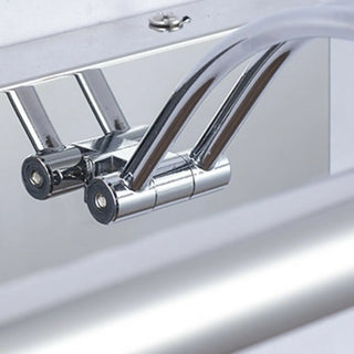 Simple Adjustable Chrome LED Bathroom Vanity Light Zawala Image - 8
